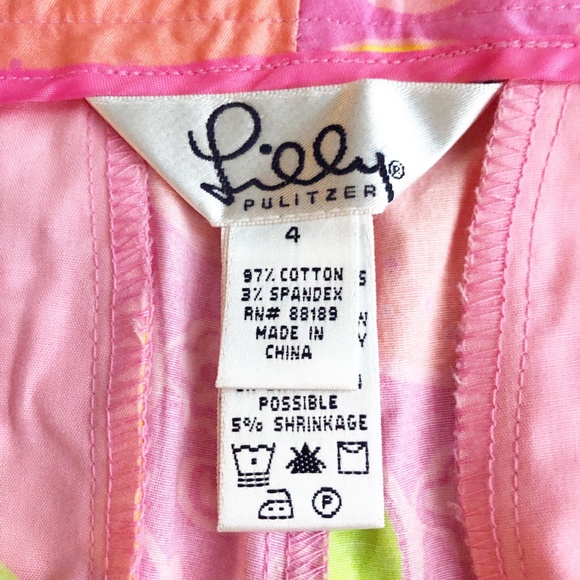 NWT Lilly Pulitzer Rachael Capri in Hibiscus Marzipan Colorful Fruit Pink Sz 4 - Picture 6 of 10